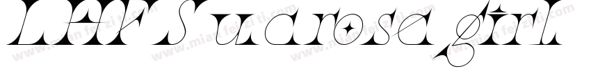 LHFSucrosegirl Itali字体转换